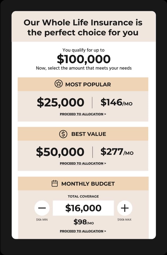 Image of a phone representing Customize Coverage 